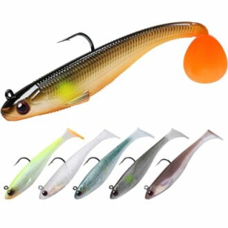 TRUSCEND Pre-Rigged Soft Fishing Lures