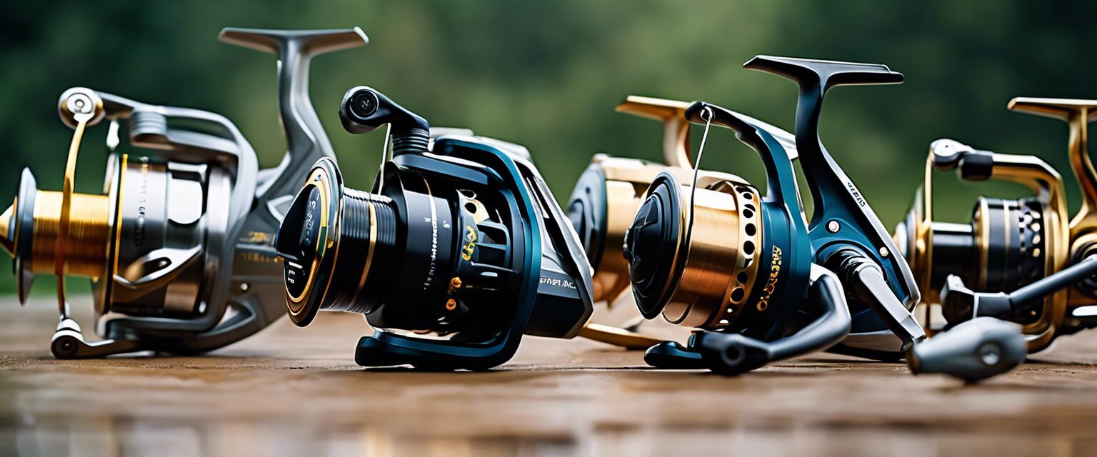Different types of fishing reels