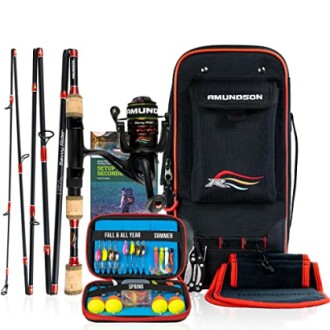 Amundson Savvy Rider Fishing Rod and Reel Combo